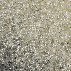 Toho Demi Round 11/0 PermaFinish Silver Lined Crystal 8g Tube (21PF)