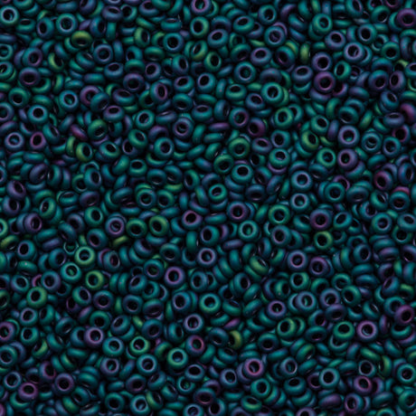 Toho Demi Round 11/0 Opaque Matte Teal Iris 8g Tube (706)