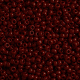 Toho Round Seed Bead 8/0 Opaque Brown 5.5-inch tube (46)