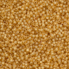 50g Toho Round Seed Bead 8/0 Silver Lined Goldenrod (2110)