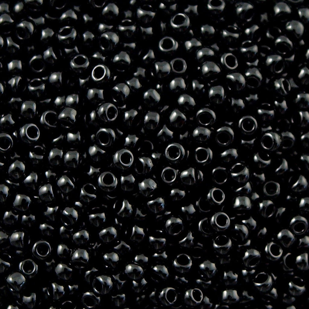 50g toho Round Seed Bead 8/0 Opaque Black (49)