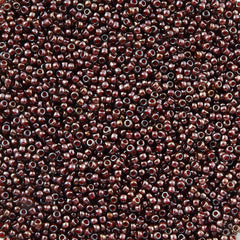 Toho Round Seed Bead 15/0 Blue Inside Color Lined Brown 2.5-inch Tube (363)