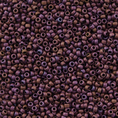 Toho Round Seed Bead 15/0 Matte Cabernet 2.5-inch Tube (703)