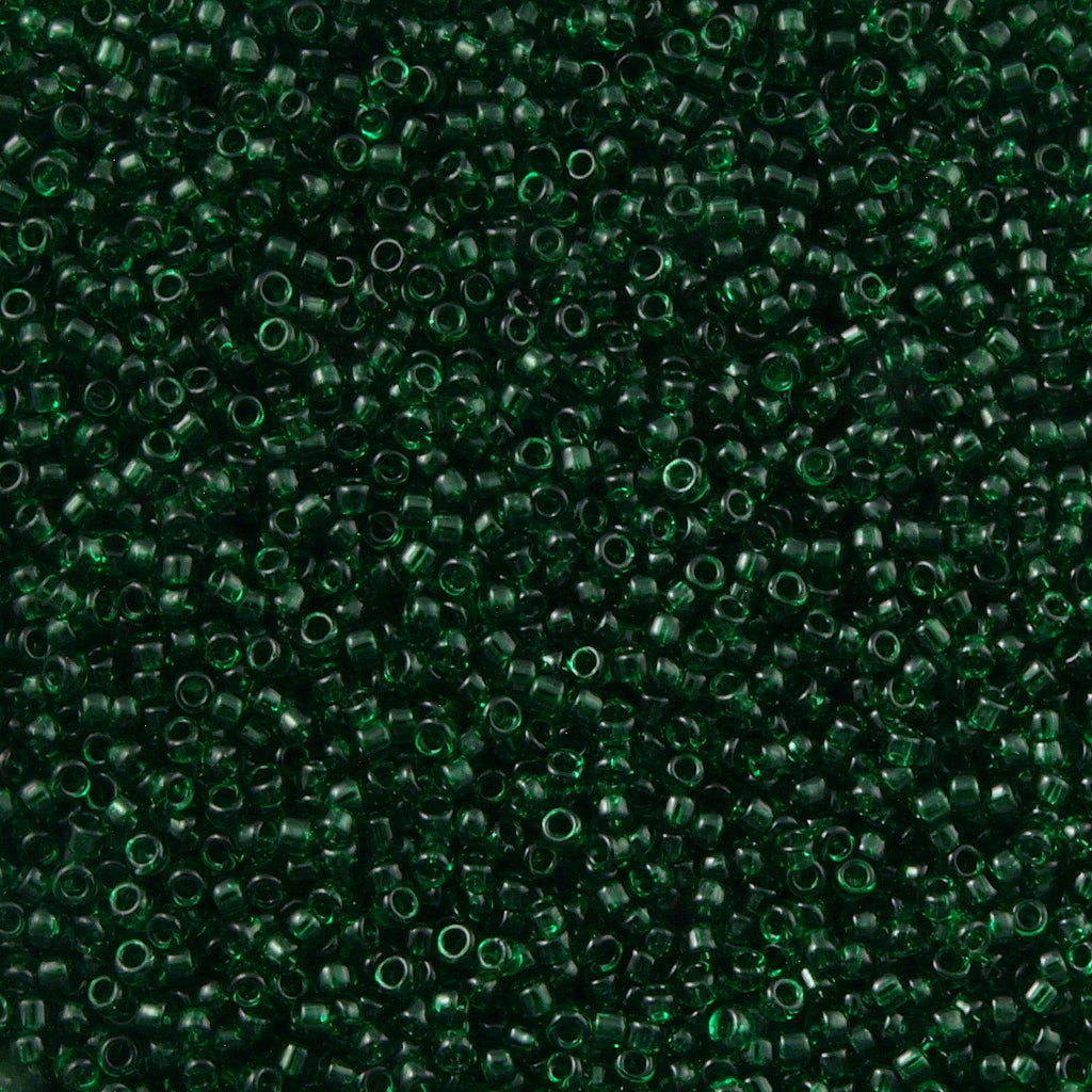Toho Round Seed Bead 15/0 Transparent Jade 2.5-inch Tube (939)