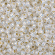 50g toho Round Seed Bead 8/0 Silver Lined Milk White (2100)