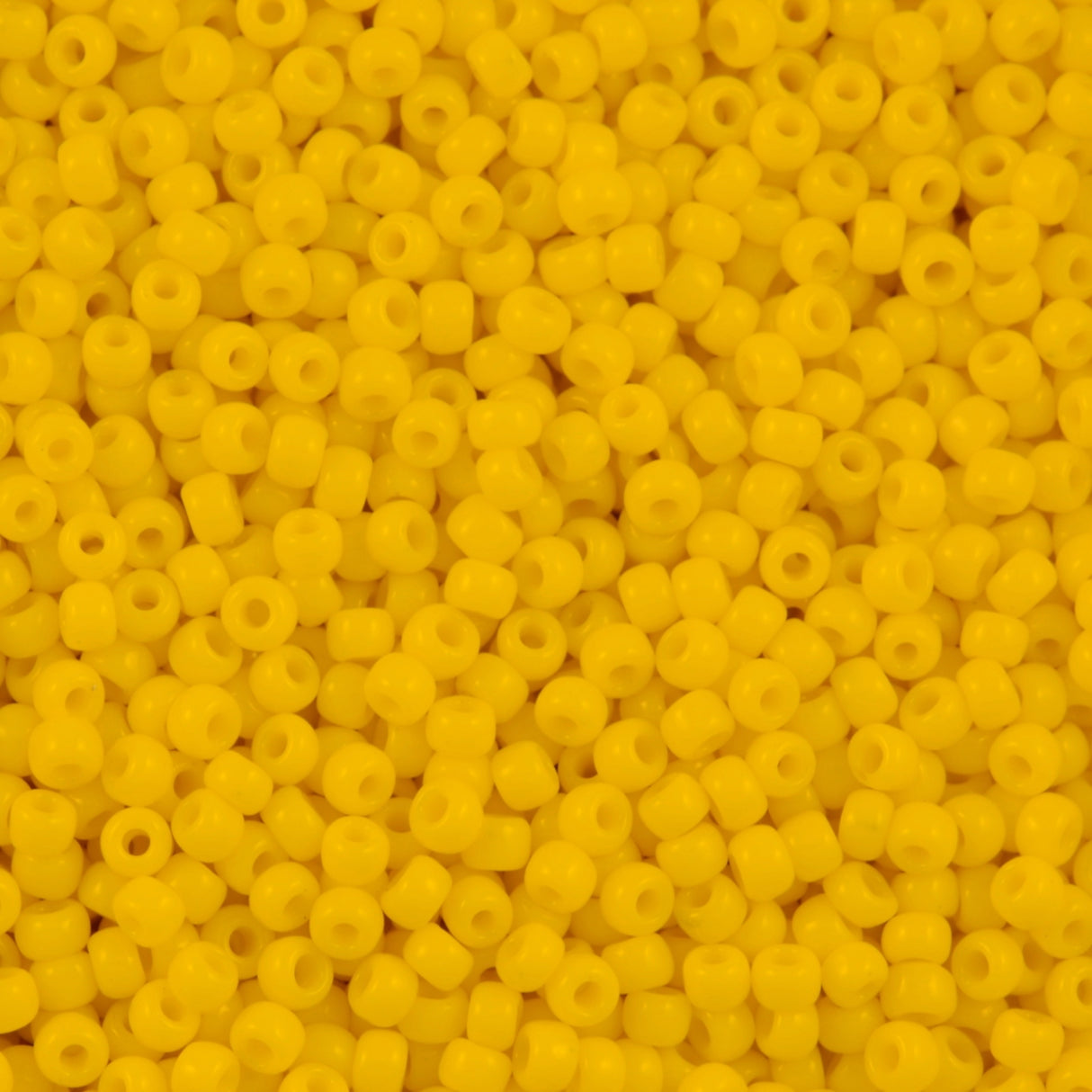 50g Toho Round Seed Bead 11/0 Opaque Medium Yellow (42B)