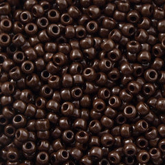 50g Toho Round Seed Bead 8/0 Opaque Brown (46)