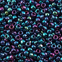50g Toho Round Seed Beads 6/0 Midnight Iris (505)
