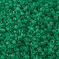 50g Toho Round Seed Bead 8/0 Transparent Matte Soft Green (72F)