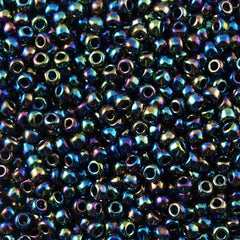 50g Toho Round Seed Beads 6/0 Metallic Abalone Iris (86)