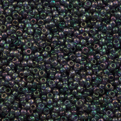 50g Toho Round Seed Beads 11/0 Transparent Hydrangea Gold Luster (206)