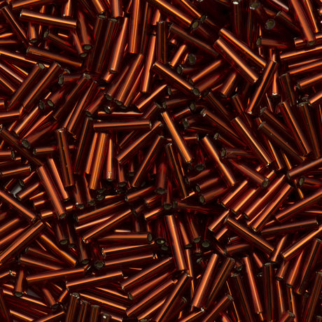 Toho 9mm Bugle Silver Lined Garnet 15g (25C)