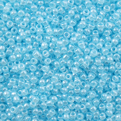 Toho Round Seed Bead 15/0 Ceylon Pastel Blue 2.5-inch Tube (143)