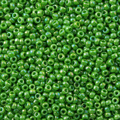 Toho Round Seed Bead 11/0 Opaque Caterpillar AB 2.5-inch Tube (407)