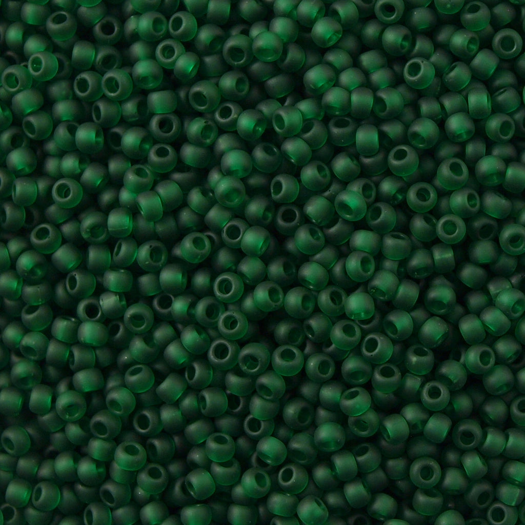 Toho Round Seed Bead 15/0 Transparent Matte Jade 2.5-inch Tube (939F)
