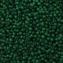 Toho Round Seed Bead 15/0 Transparent Matte Jade 2.5-inch Tube (939F)