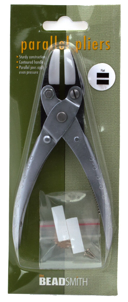 Nylon Jaw Flat Nose Parallel Pliers with Spring