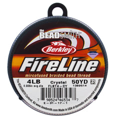 Fireline Crystal 4Lb Beading Thread 50 yard Spool