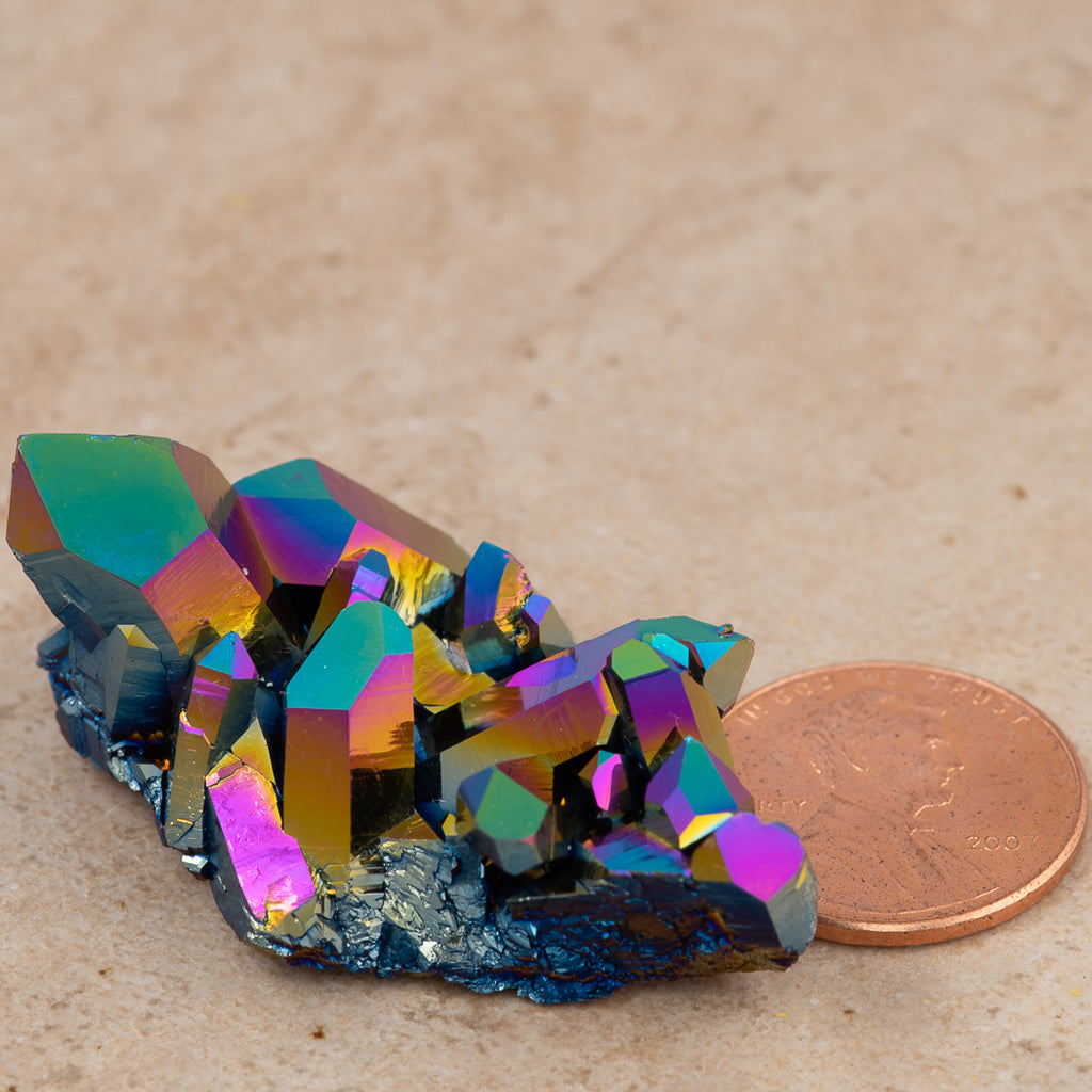 Aura Crystals Rainbow Quartz Cluster