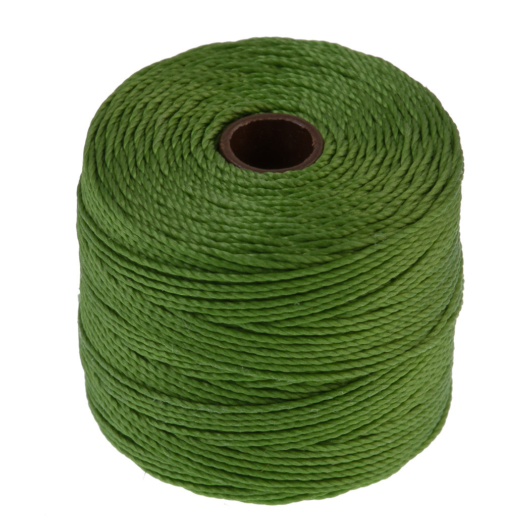 Avocado SLon Bead Cord 77 Yard Spool .5mm TEX 210 Aura Crystals, LLC