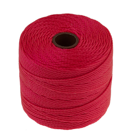 Bright Coral S-Lon Bead Cord 77 Yard Spool .5mm TEX 210