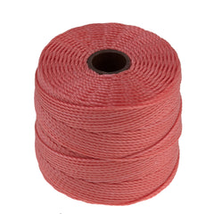 Chinese Coral S-Lon Bead Cord 77 Yard Spool .5mm TEX 210