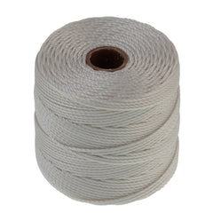 Cream S-Lon Bead Cord 77 Yard Spool .5mm TEX 210