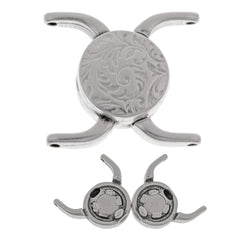 Cymbal Souda II Magnetic Clasp Antique Silver Plate for 11/0 Beads