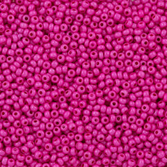 50g Czech Seed Bead 10/0 Opaque Terra Intensive Pink (16A26)