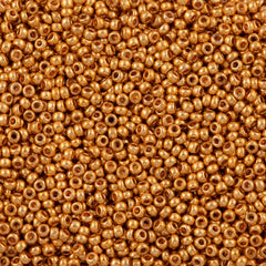 50g Czech Seed Bead 10/0 Metallic Dark Gold (18583)