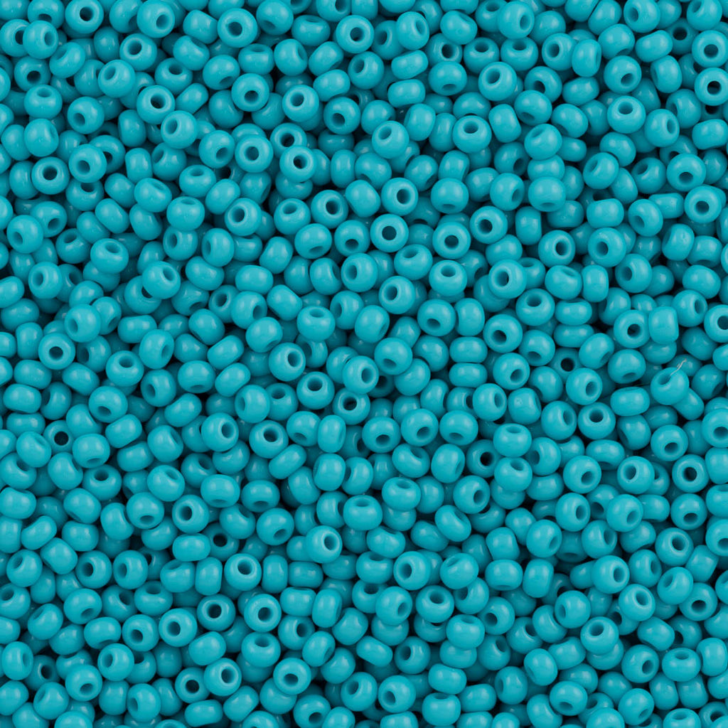 Czech Seed Bead 10/0 Opaque Ocean Blue (63030)