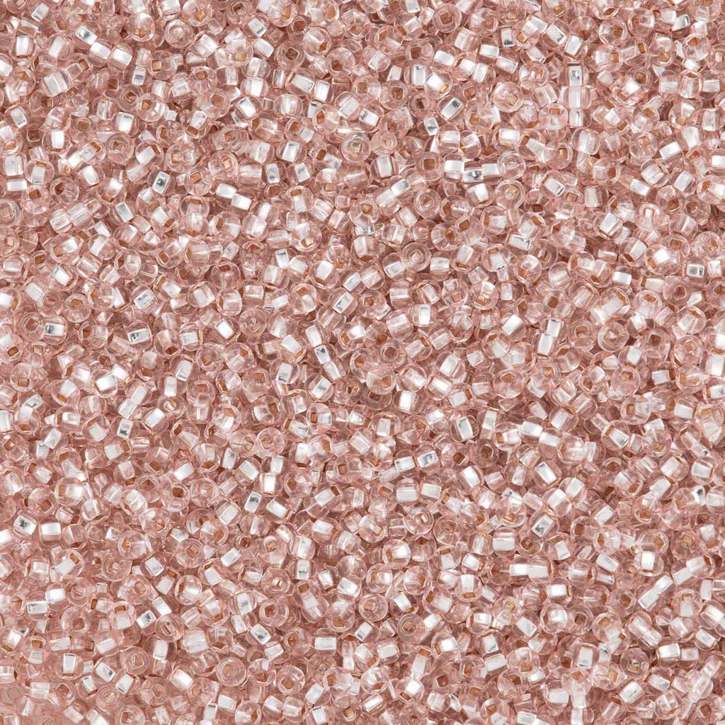 Czech Seed Bead 10/0 Silver Lined Light Pink (07712)
