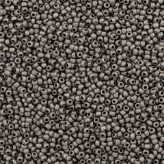 Czech Seed Bead 10/0 Metallic Chrome Matte Terra (18549M)