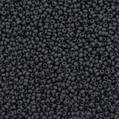 Czech Seed Bead 10/0 Opaque Black Matte (23980M)