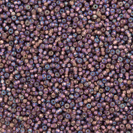 Czech Seed Bead 10/0 Silver Lined Purple AB (27069)