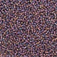 Czech Seed Bead 10/0 Silver Lined Purple AB (27069)