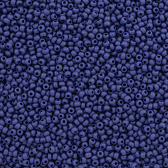 Czech Seed Bead 10/0 Opaque Navy Blue Matte (33070M)