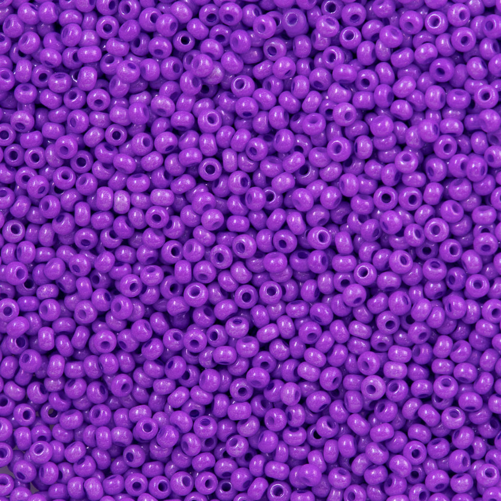 Czech Seed Bead 10/0 Opaque Dyed Violet (16128)