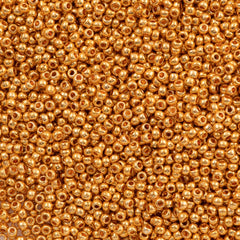 50g Czech Seed Bead 10/0 Metallic Gold (18389)