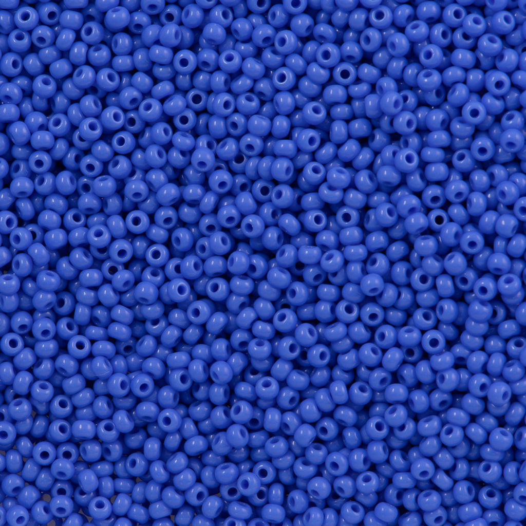 Czech Seed Bead 10/0 Opaque Medium Blue (33040)