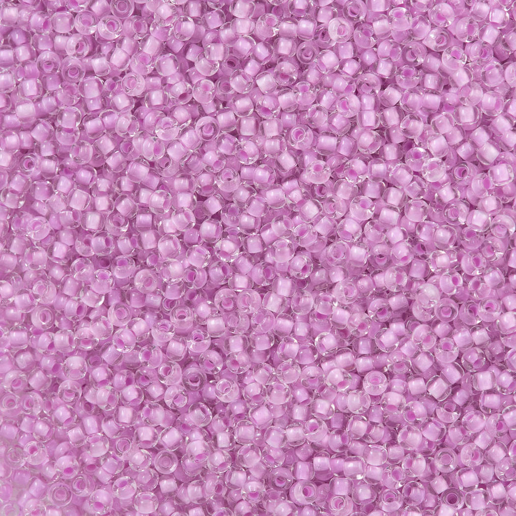 Czech Seed Bead 10/0 Crystal Lined Lilac Terra (38326)