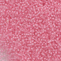 Czech Seed Bead 10/0 Crystal Lined Dyed Pink Terra (38394)