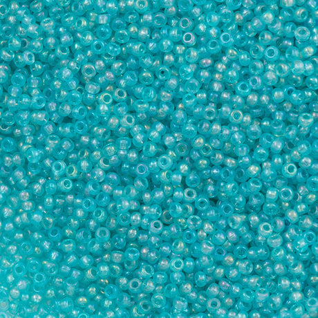 Czech Seed Bead 10/0 Transparent Teal AB (41000)