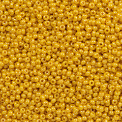 Czech Seed Bead 10/0 Opaque Luster Mustard (83111)