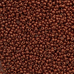 50g Czech Seed Bead 10/0 Opaque Light Brown Luster (93199)