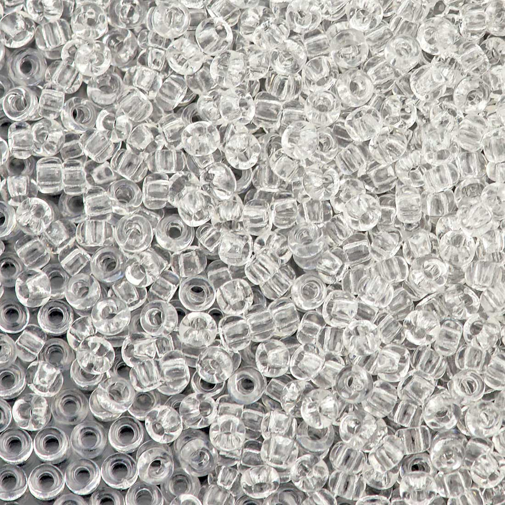 Czech Seed Bead 11/0 Crystal 2-inch Tube (00050)