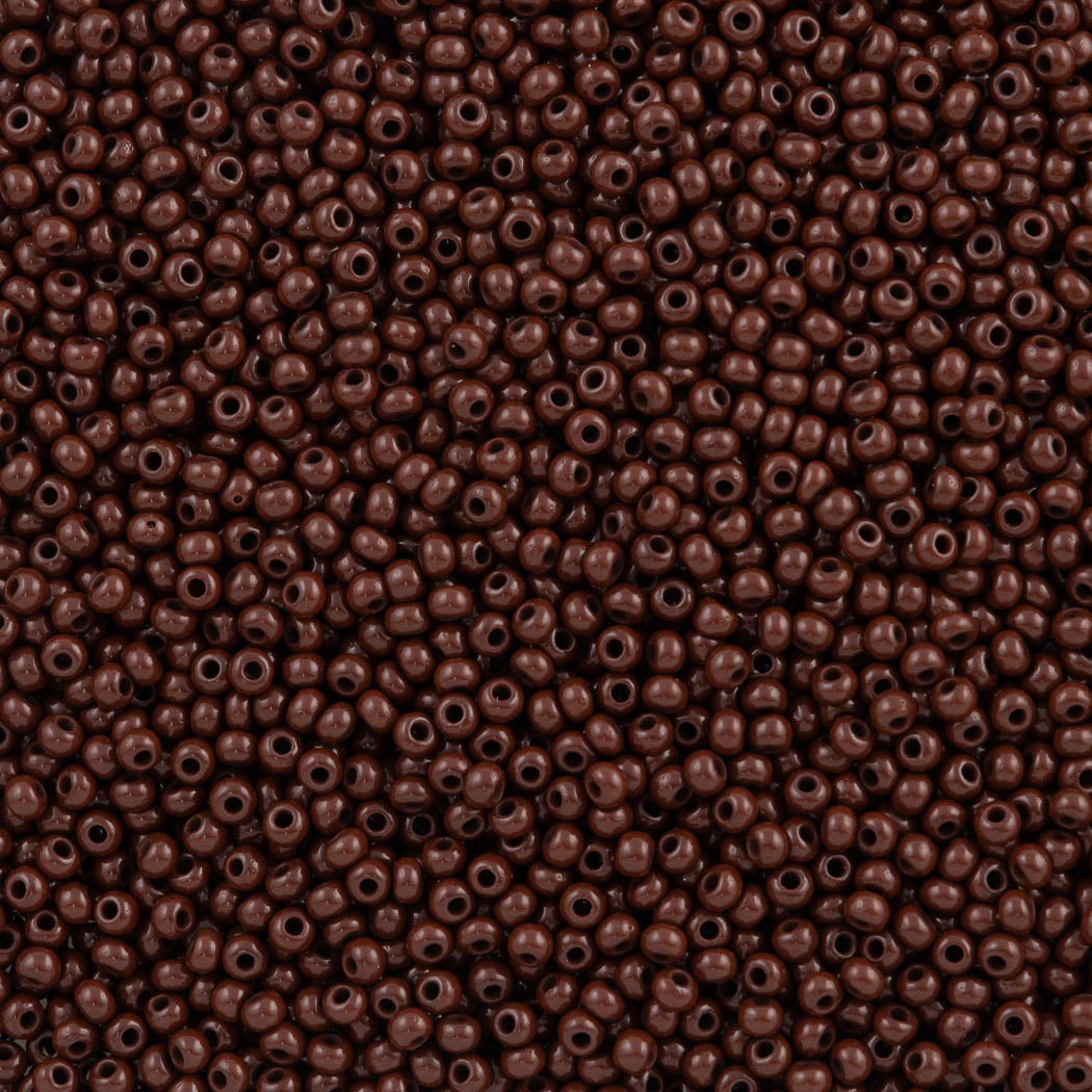 Czech Seed Bead 11/0 Opaque Dark Brown 50g (13780)