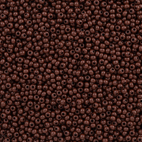 Czech Seed Bead 11/0 Opaque Dark Brown 50g (13780)