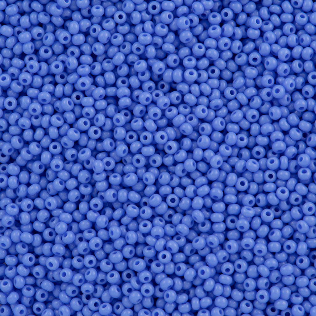 Czech Seed Bead 11/0 Opaque Pale Blue 2-inch Tube (33020)
