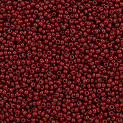 Czech Seed Bead 11/0 Opaque Brick Red 50g (93300)